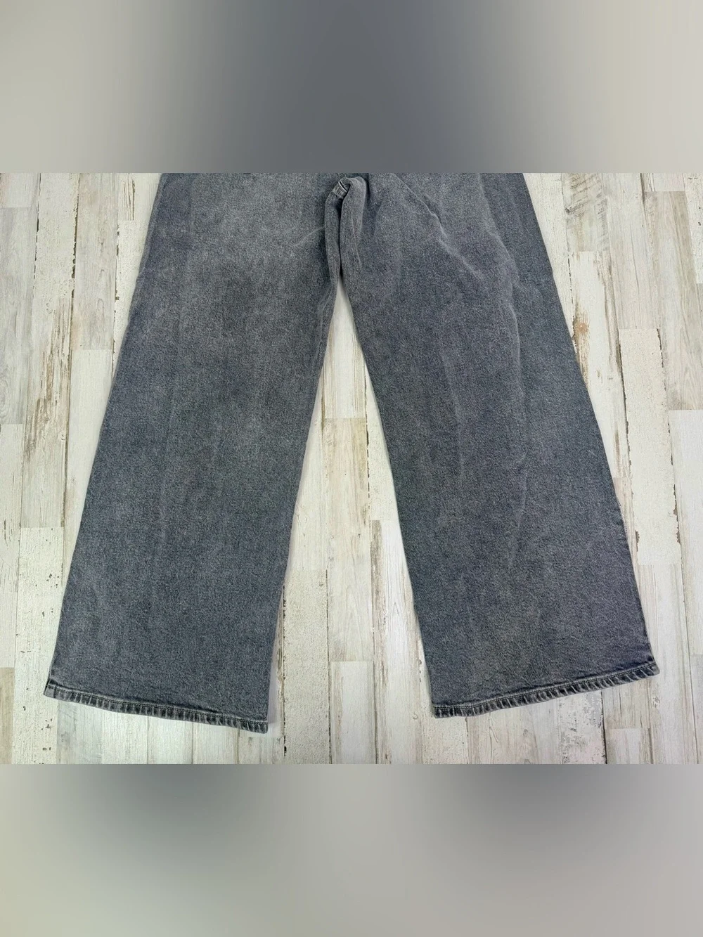 NWT Scoop Jeans Womens 2 (32x29) Gray Relaxed Wide Leg Slung High Rise - Picture 10 of 10